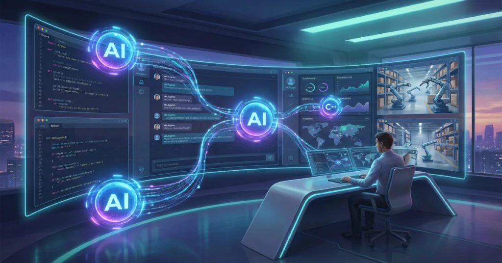 AI agents explained through visual representation of autonomous software systems